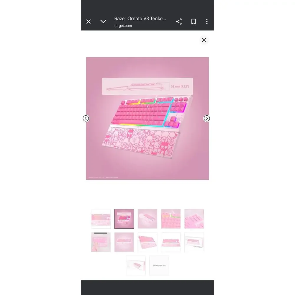Razer Ornata V3 TKL - Hello Kitty‎ Edition - NEW IN BOX
